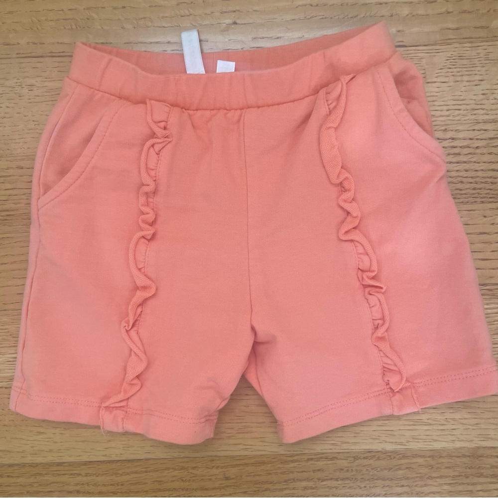 Tangerine Sky Ruffle Shorts with Pockets 6